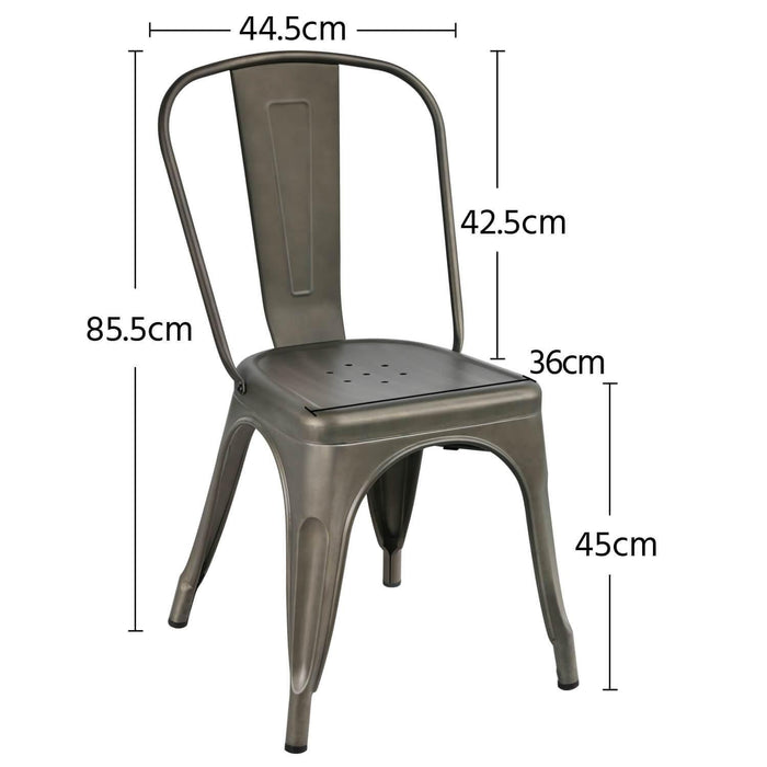18 Inch Metal Dining Chair