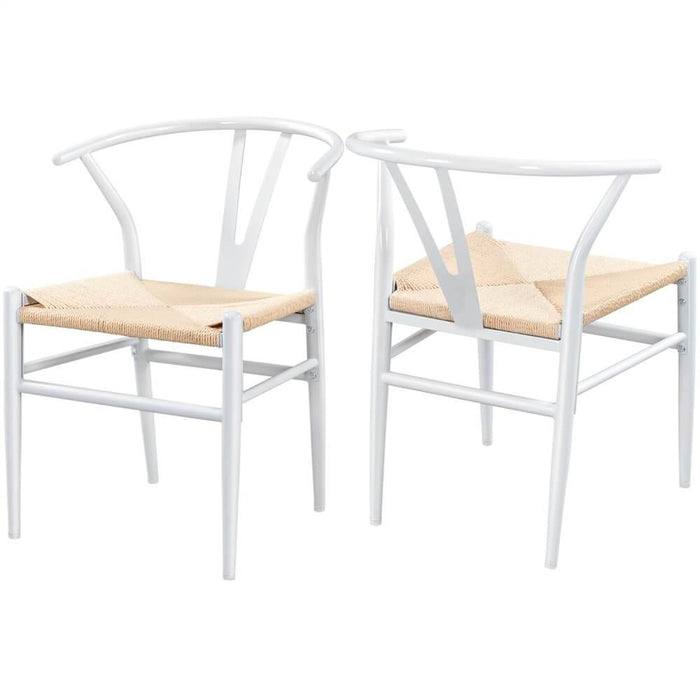 Yaheetech Weave Arm Chair 2pcs