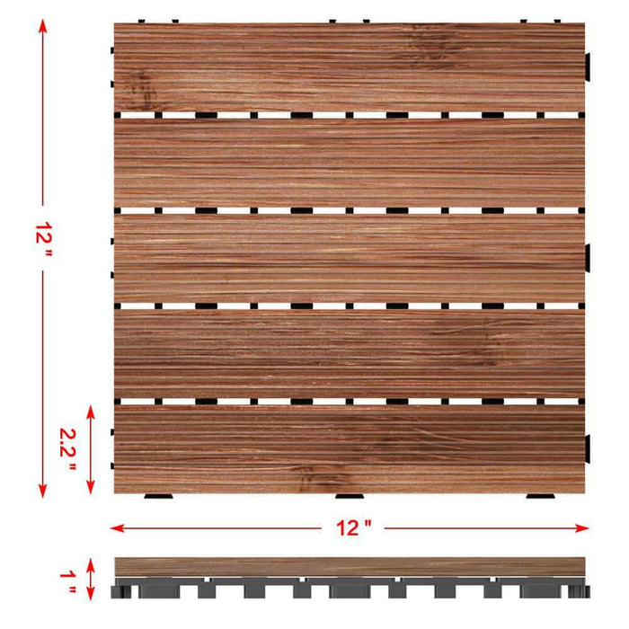 27pcs Wood Flooring Tiles
