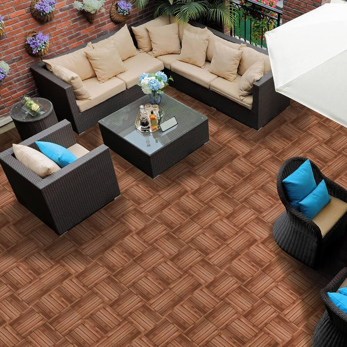 11pcs Wood Flooring Tiles